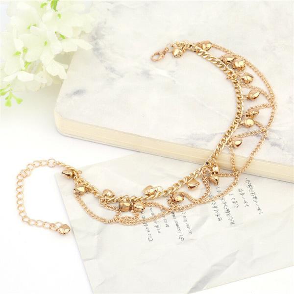 Bohemian Gold Bell Tassel Anklet