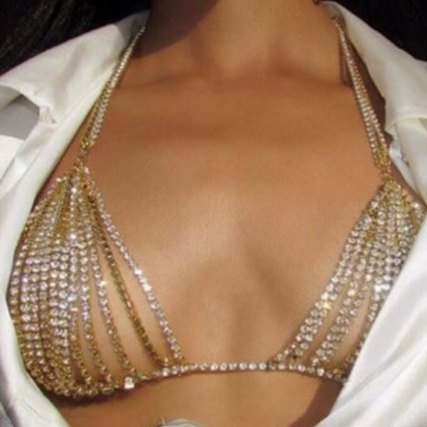 Crystal Chest Bra Body Chain