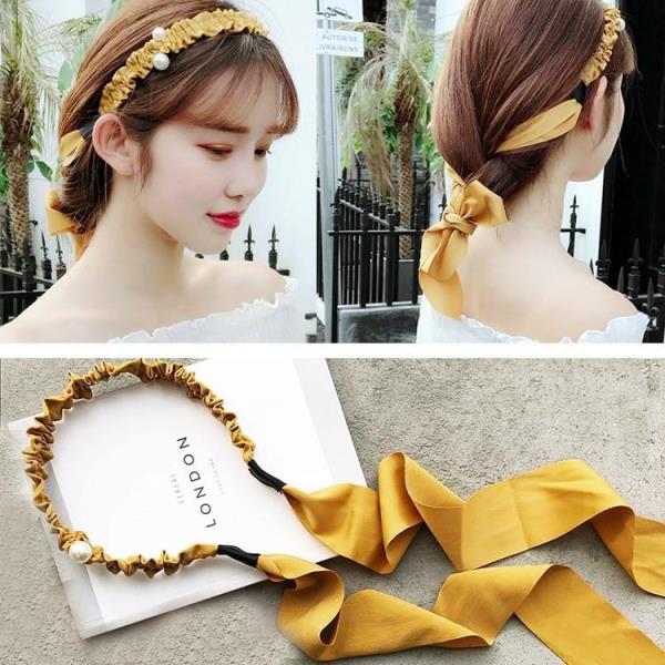 Pearl Headband With Braid Headband