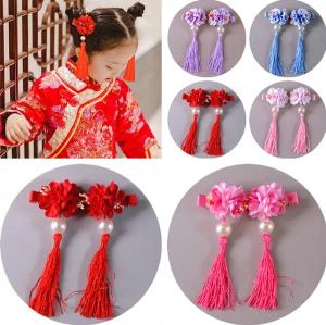 Pearlescent Chiffon Lace Barrette Hair Pin