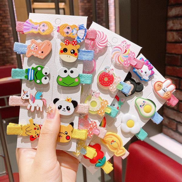 10 Pcs Kids Cartoon Hair Pins