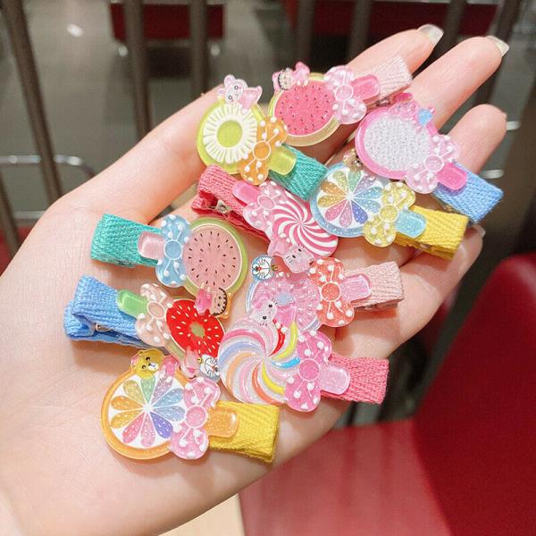 10 Pcs Kids Cartoon Hair Pins