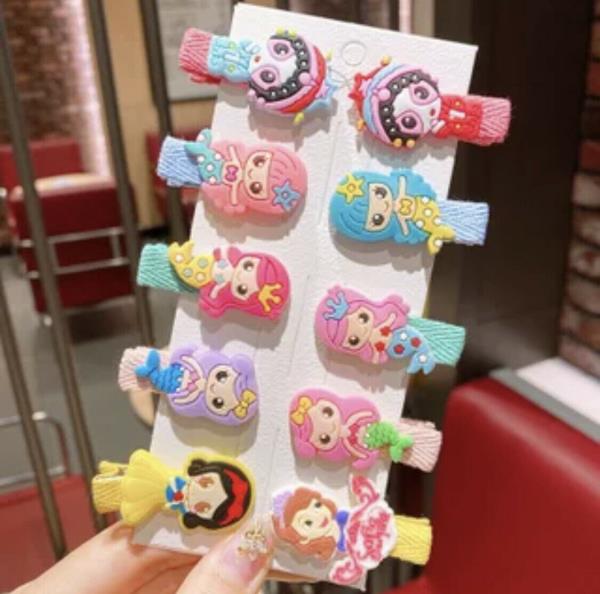 10 Pcs Kids Cartoon Hair Pins