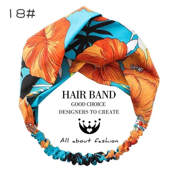 Elastic Twist Flower Knot Headband