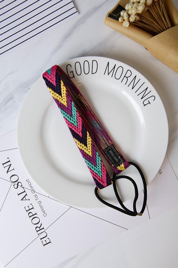 Bohemia Woven Colourful Knit  Elastic Headband