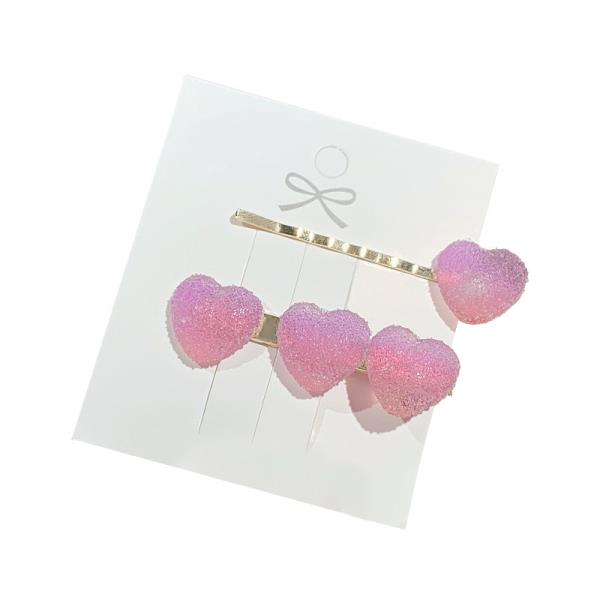 2 Gradient Colour Candy Jelly Fringe Hair Pins