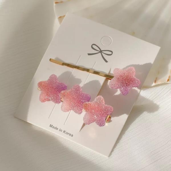 2 Gradient Colour Candy Jelly Fringe Hair Pins