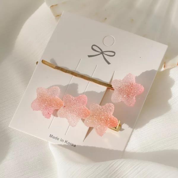 2 Gradient Colour Candy Jelly Fringe Hair Pins