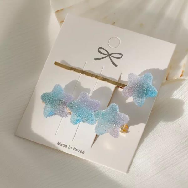 2 Gradient Colour Candy Jelly Fringe Hair Pins