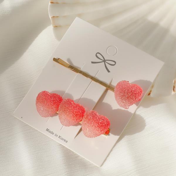 2 Gradient Colour Candy Jelly Fringe Hair Pins