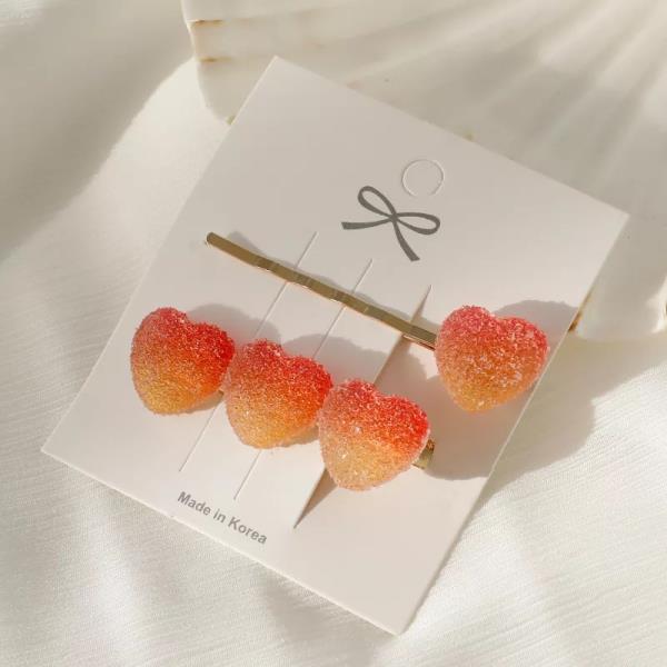 2 Gradient Colour Candy Jelly Fringe Hair Pins