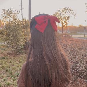 New Year Kids Red Pom Pom Hair Pins