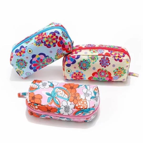 Bohemia Multicolour Flower Cosmetic Bag