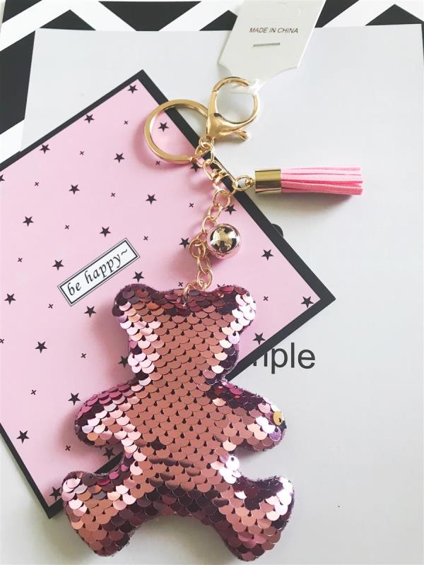 Bling Bling Shining Bear Tassel Keyring