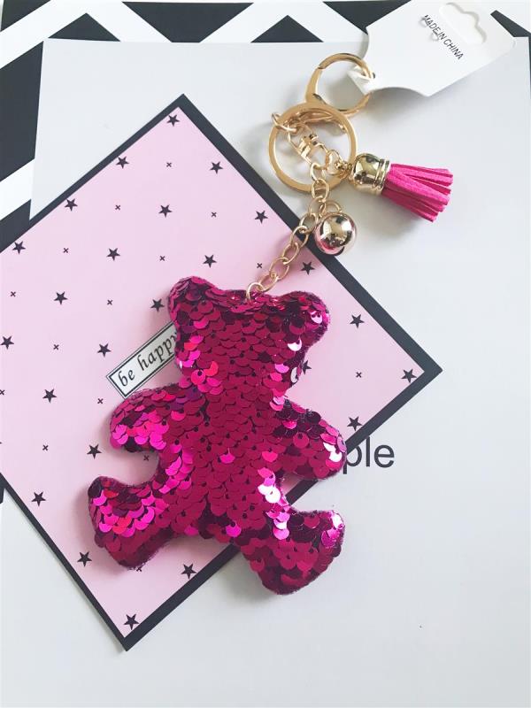 Bling Bling Shining Bear Tassel Keyring