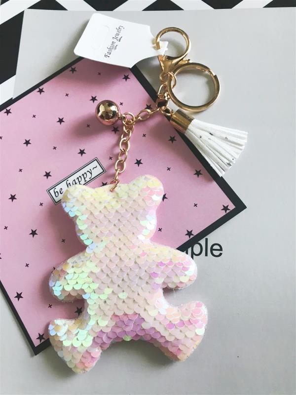 Bling Bling Shining Bear Tassel Keyring