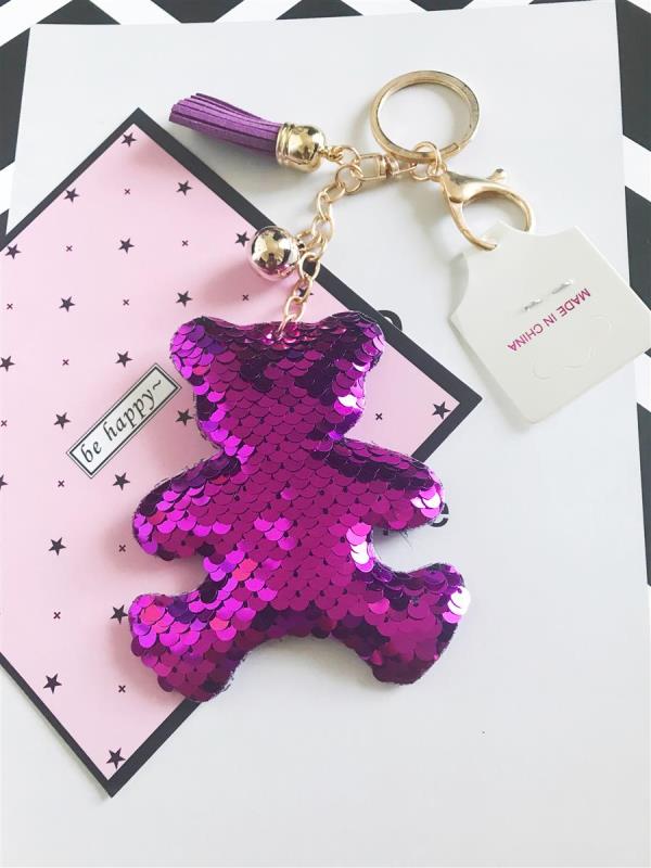 Bling Bling Shining Bear Tassel Keyring