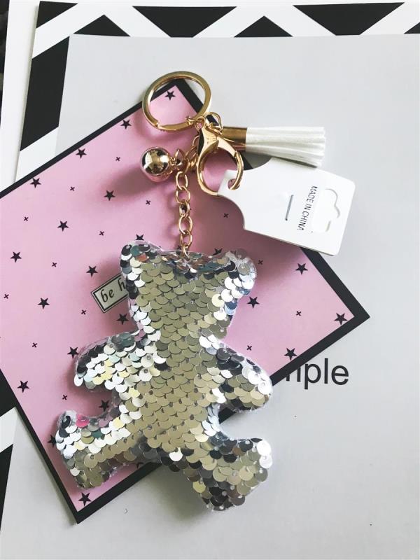 Bling Bling Shining Bear Tassel Keyring