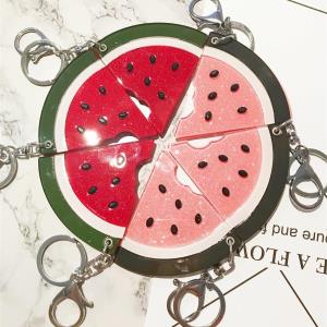 Watermelon Portable Handhold Mirror Keyring