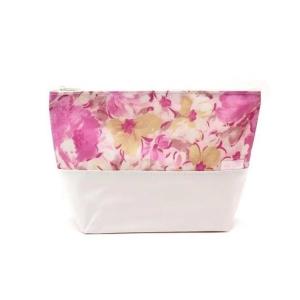 Faux Leather Flower Makeup Cosmetic Bag