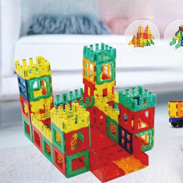 Rainbow Magnetic Tile Blocks