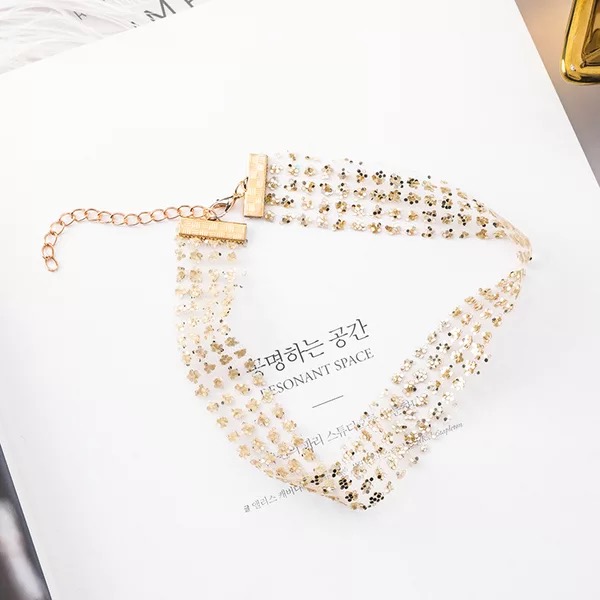 Shining Bling Bling Lace Clavicle Choker