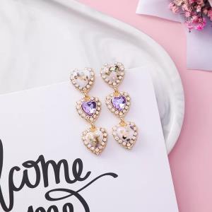 Gold Retro Vintage Pearl Hollow Earrings