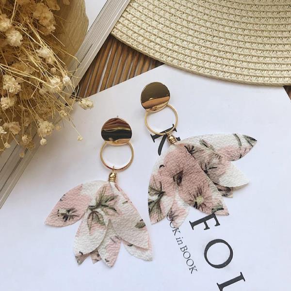 Fairy Chiffon Flower Earrings