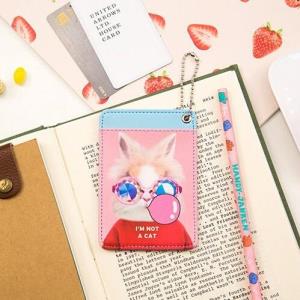 Cartoon Animal ID Opal Miki Metro Card Holder Hard Case