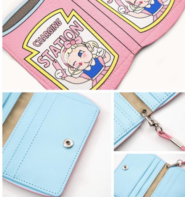 Cartoon Girl ID Card Purse