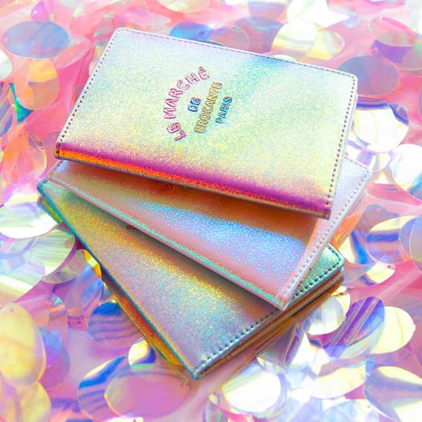 Pearlescent Laser Travel Passport Purse