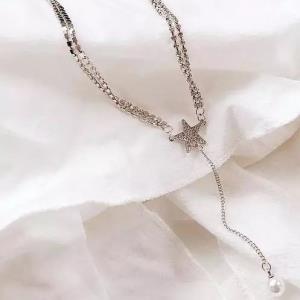 Crystal Simple Long Necklace