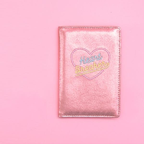 Heart Breaker Embroidery Travel Wallet