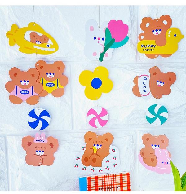 Cartoon Bear Cardboard Banner