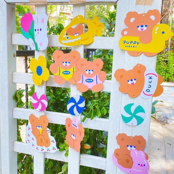 Cartoon Bear Cardboard Banner