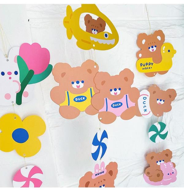 Cartoon Bear Cardboard Banner