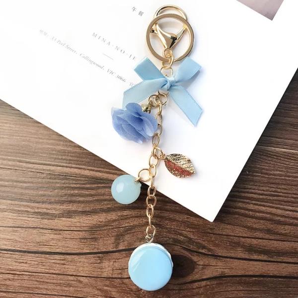 Sweet Macaron Tassel Pendant Keyring