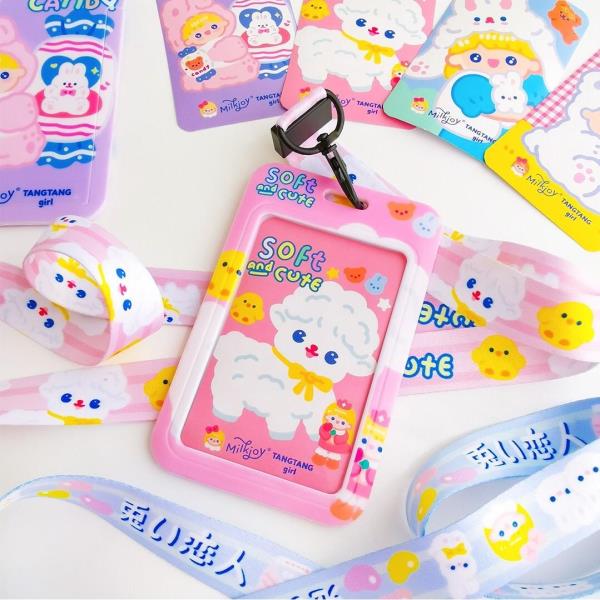 Cartoon Neck Strap ID Card Holder