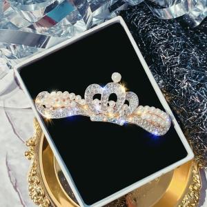 Elegant Full Crystal Bow Hair Pin