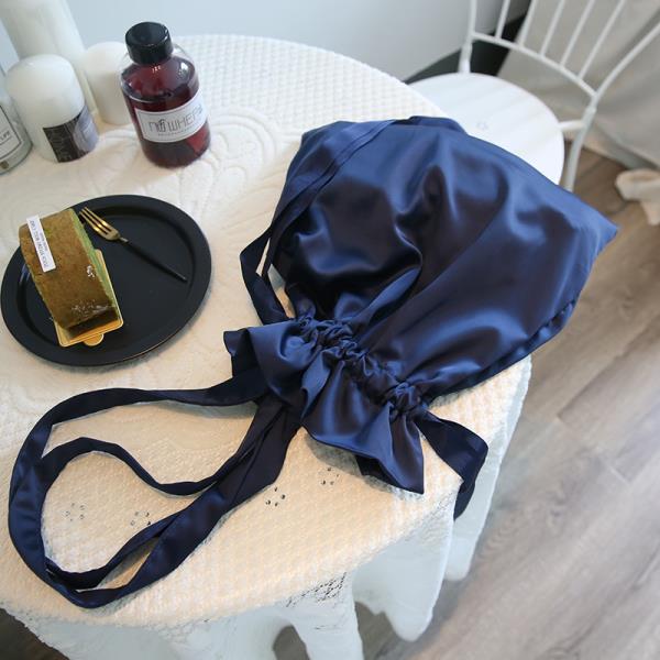 Luxury Chic Satin Drawstring Lace Belt Bag