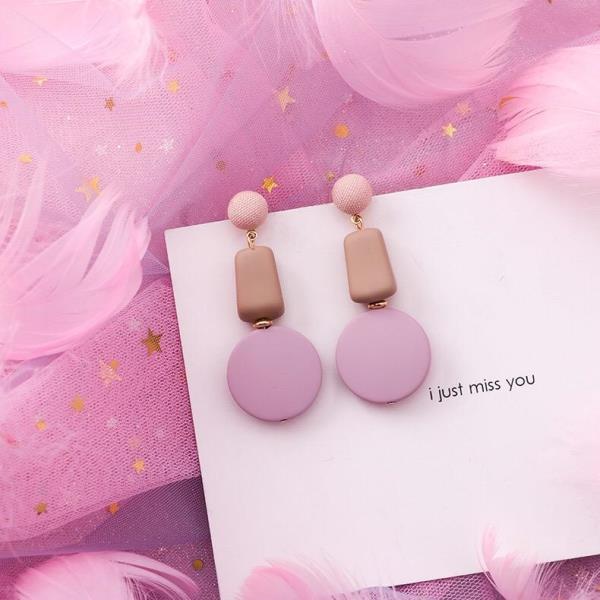 Fairy Pink Crystal Heart Earrings