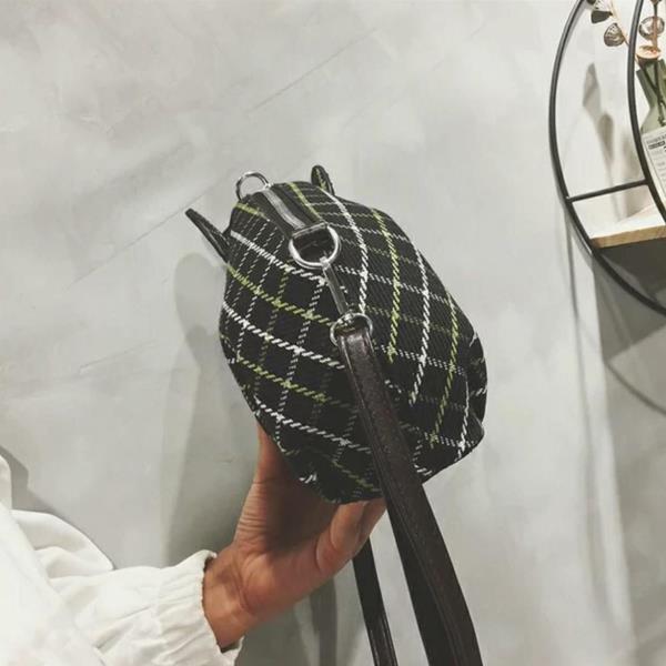 Cute Cartoon Tartan Elephant Crossbody Bag