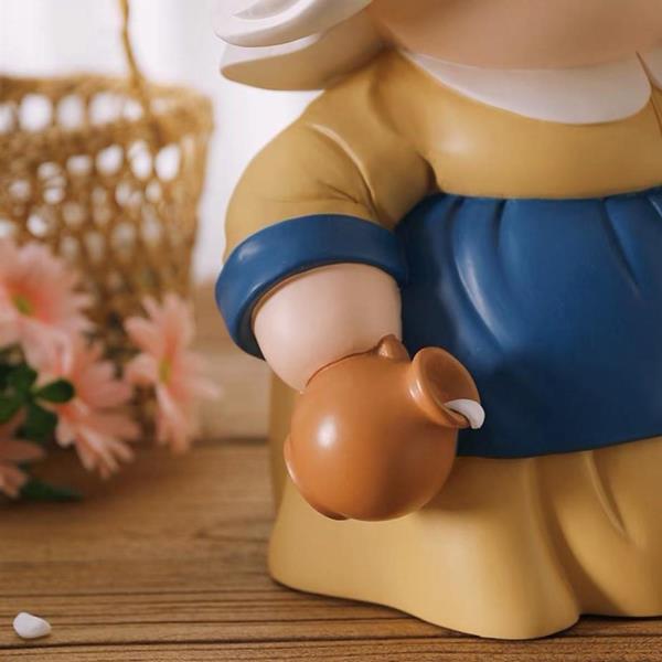 Cute Milk Girl Figurine Decoration Novelty Plate