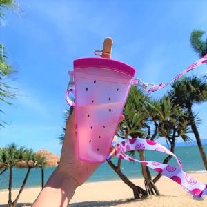 3D Pop Up Sippy Ceramic Drinking Bottle