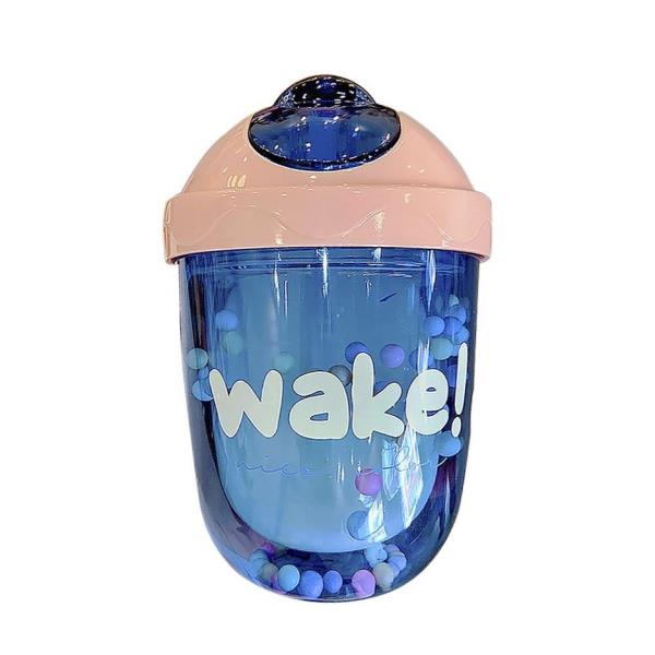 Double Layer Bubble Sippy Water Bottle