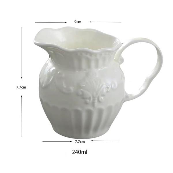 Emperor White Ceramic Tea Set