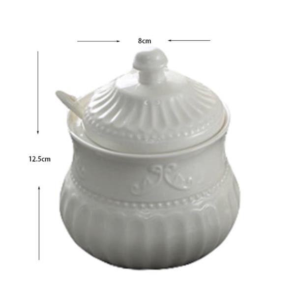 Emperor White Ceramic Tea Set