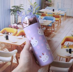 Cute Cartoon Bear Stainless Steel Vacuum Bottle