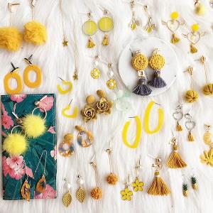 Fairy Yellow Sweet Tassel Drop Earrings