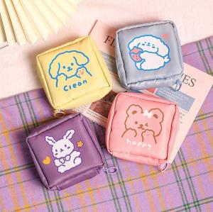 Cute Cartoon Leather Bifold Card Wallet